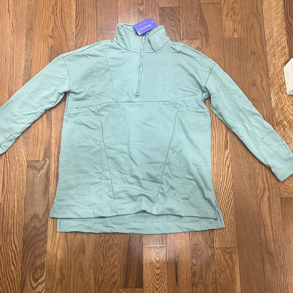 Seraphine about sweatshirt with zip detail size M